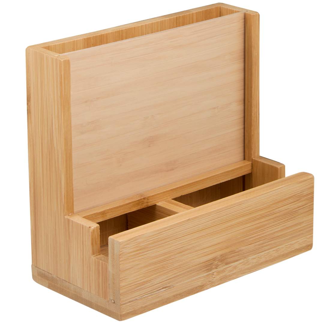FSC&#174; 100% Bamboo Photo Frame Desktop Organizer - SM-9035 Natural