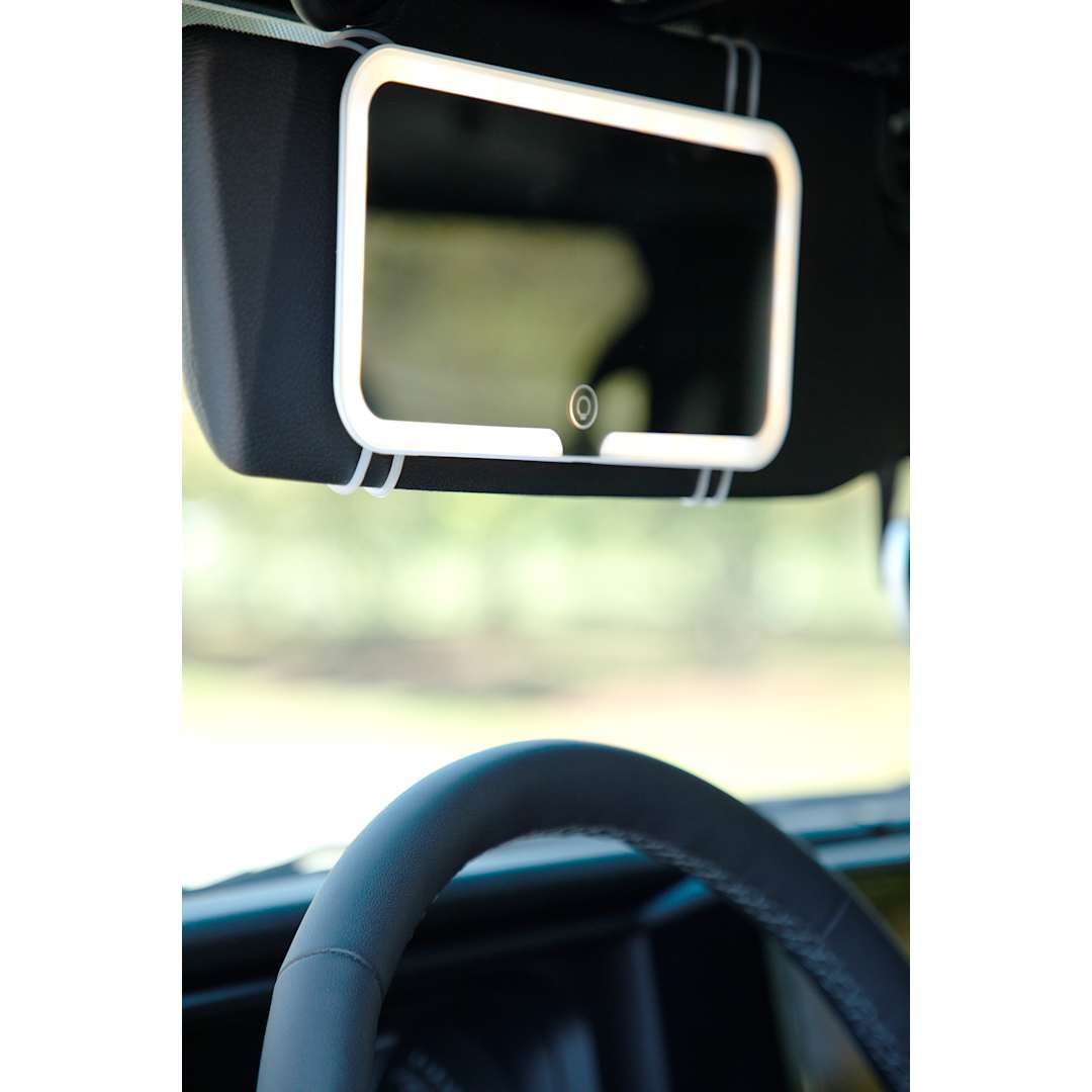 Car Visor Lighted Mirror - SM-9565 White