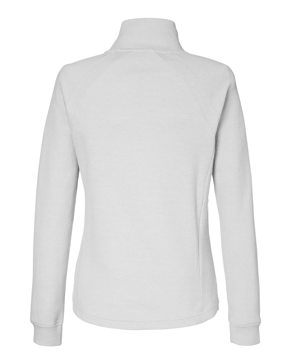 North End Women's Rhythm Waffle Cross-Neck Pullover - NE200W Platinum