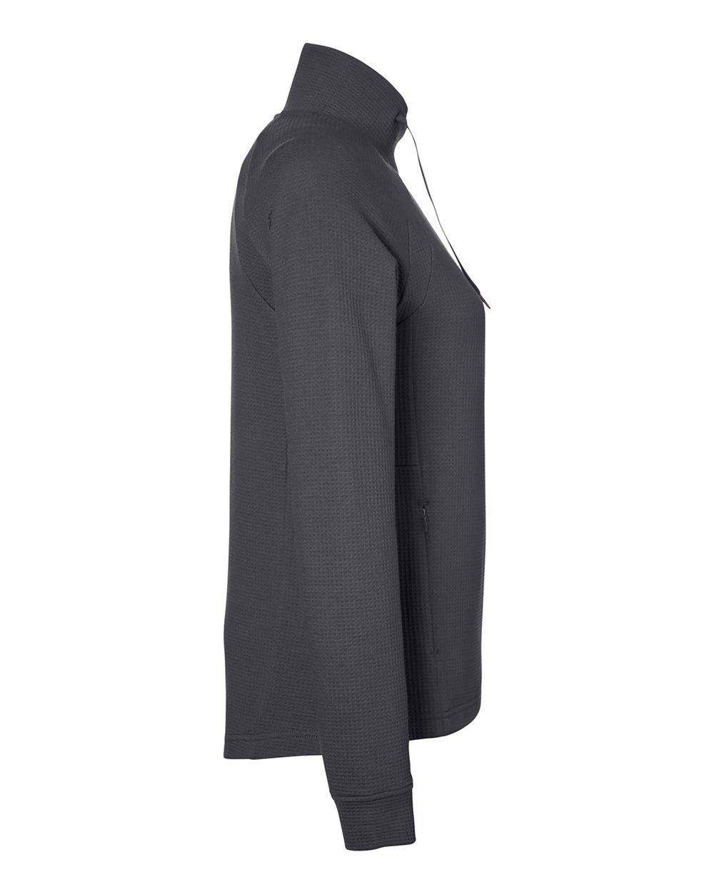 North End Women's Rhythm Waffle Cross-Neck Pullover - NE200W Carbon