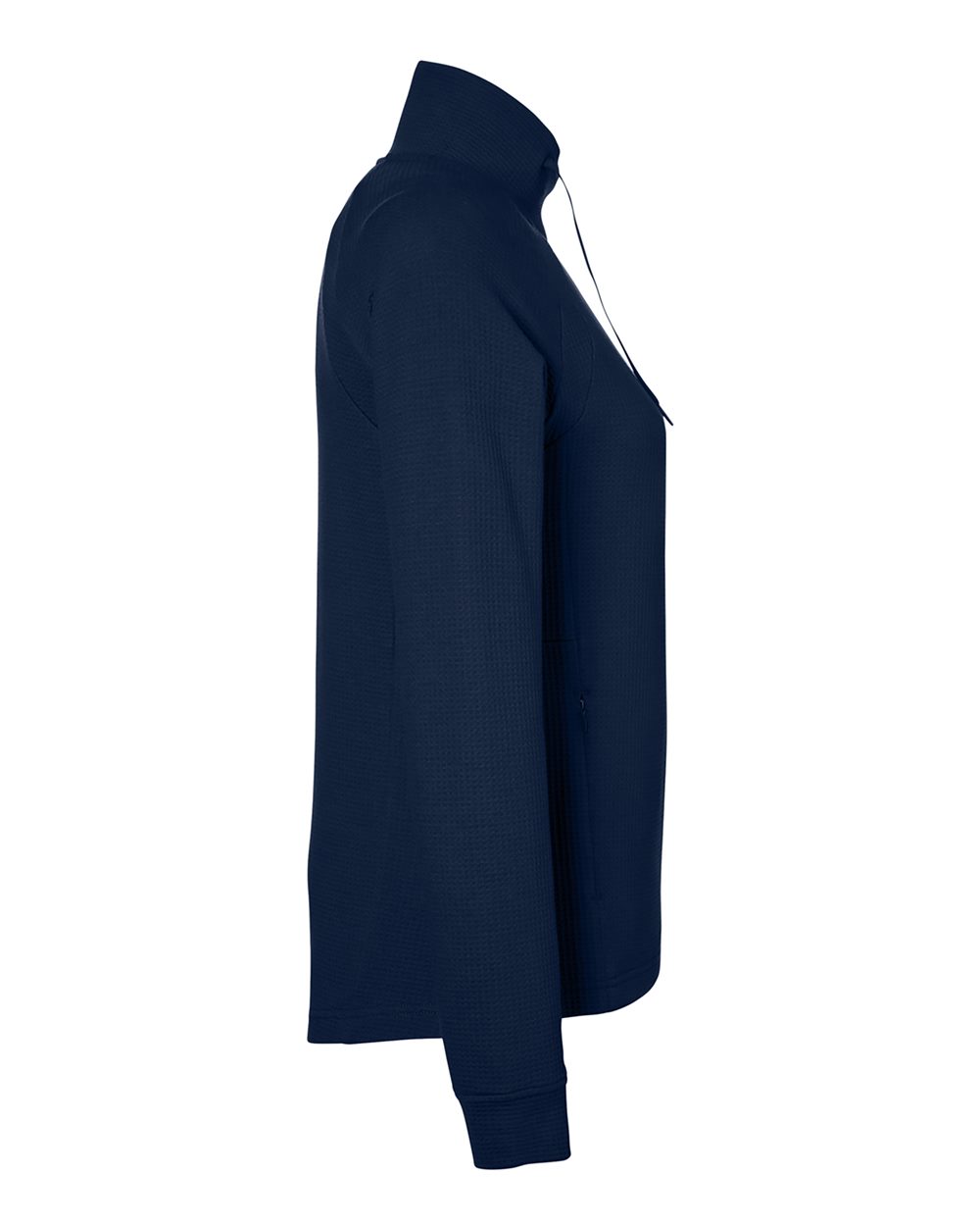 North End Women's Rhythm Waffle Cross-Neck Pullover - NE200W Classic Navy