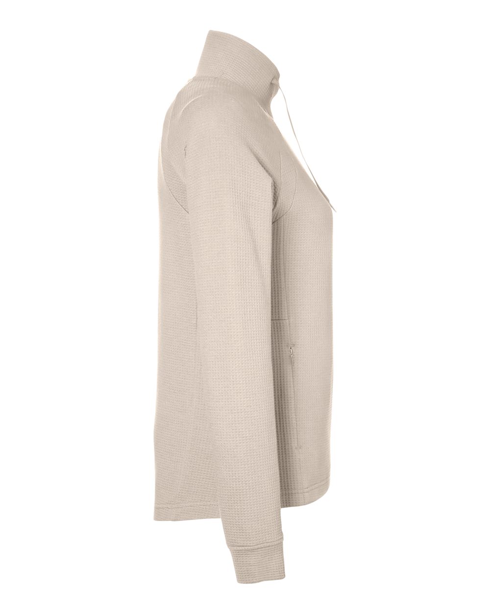 North End Women's Rhythm Waffle Cross-Neck Pullover - NE200W Oatmeal