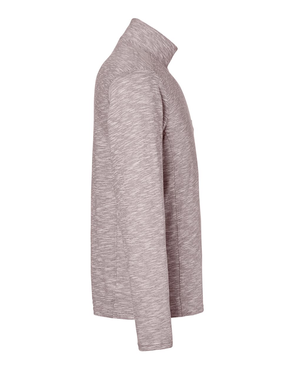 North End Men's Eclipse Jacquard Quarter-Zip Pullover - NE415 Burgundy Heather