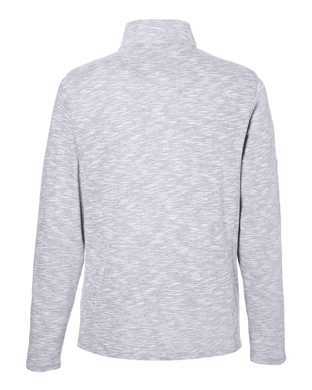 North End Men's Eclipse Jacquard Quarter-Zip Pullover - NE415 Platinum Heather