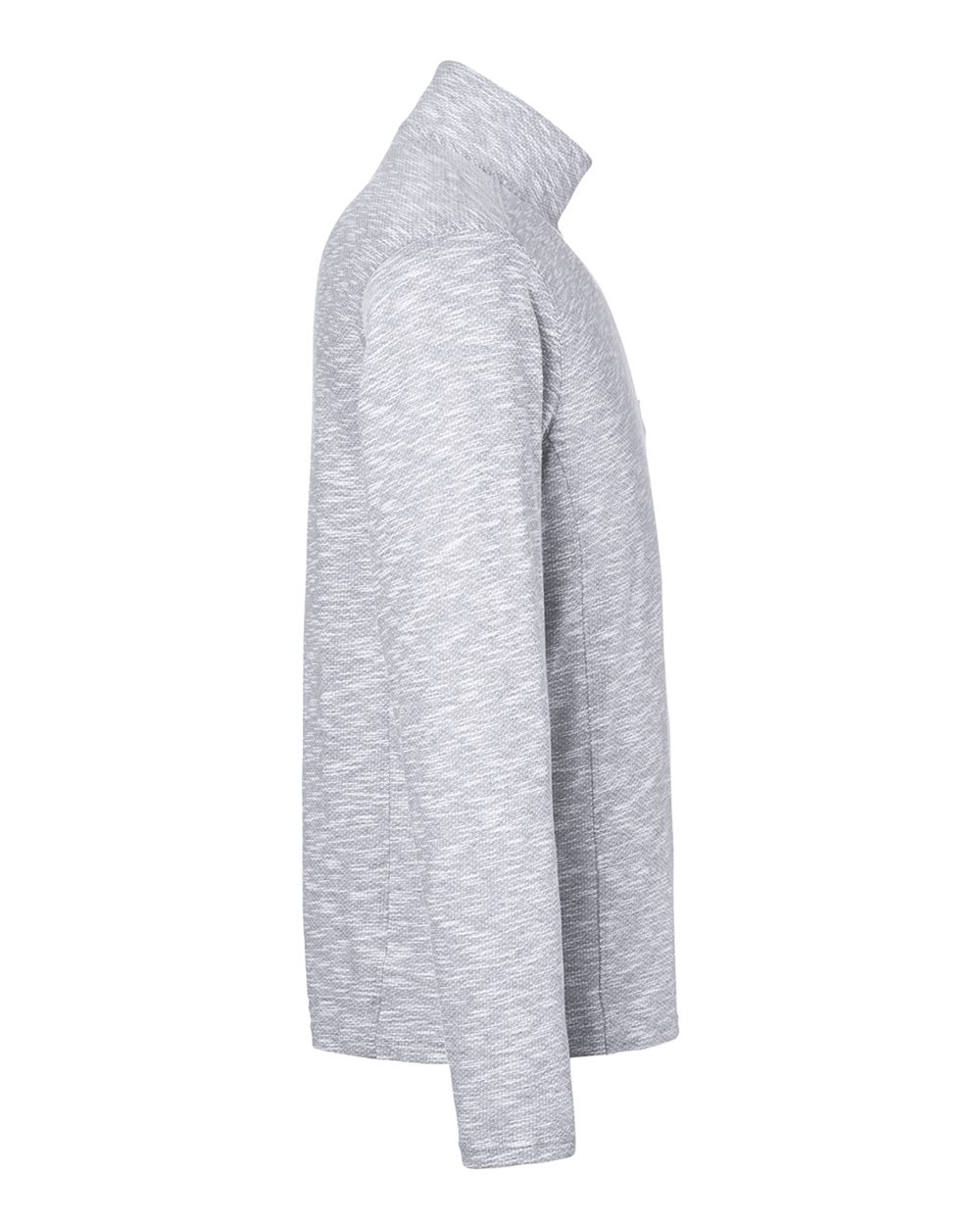 North End Men's Eclipse Jacquard Quarter-Zip Pullover - NE415 Platinum Heather