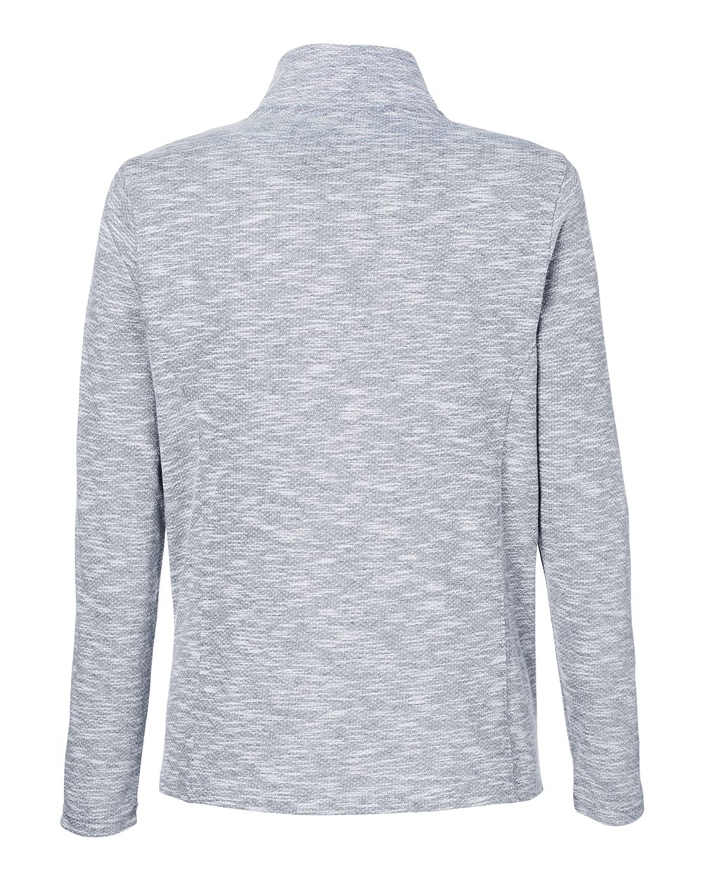 North End Women's Eclipse Jacquard Quarter-Zip Pullover - NE415W Black Heather