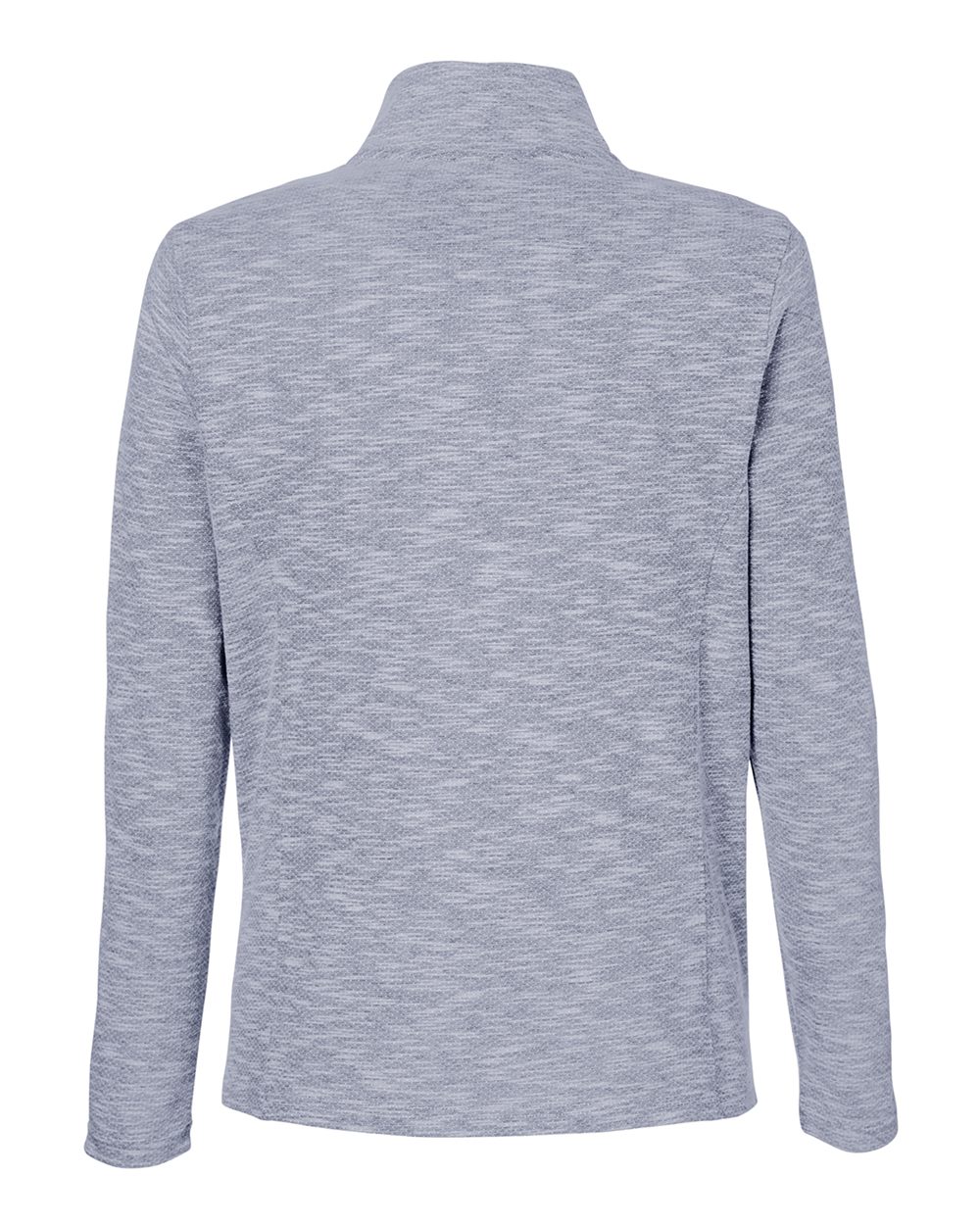 North End Women's Eclipse Jacquard Quarter-Zip Pullover - NE415W Classic Navy Heather
