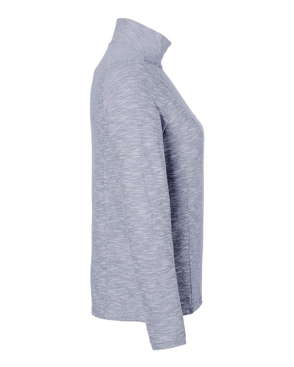 North End Women's Eclipse Jacquard Quarter-Zip Pullover - NE415W Classic Navy Heather