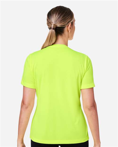 Team 365 Women's Zone Performance Mesh T-Shirt - TT15W Safety Yellow