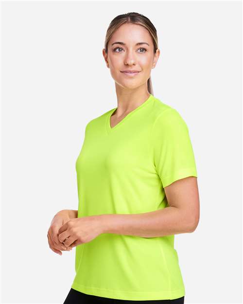 Team 365 Women's Zone Performance Mesh T-Shirt - TT15W Safety Yellow