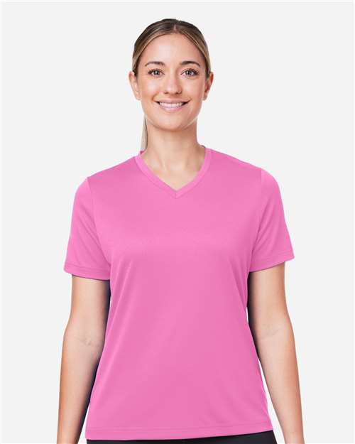 Team 365 Women's Zone Performance Mesh T-Shirt - TT15W Sport Charity Pink