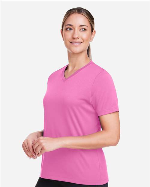 Team 365 Women's Zone Performance Mesh T-Shirt - TT15W Sport Charity Pink