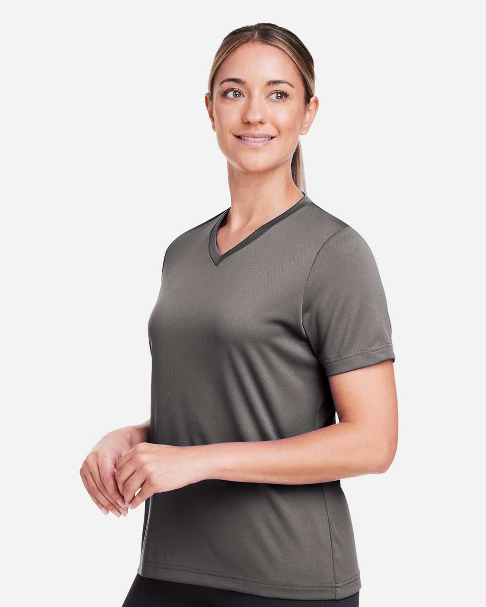 Team 365 Women's Zone Performance Mesh T-Shirt - TT15W Sport Graphite