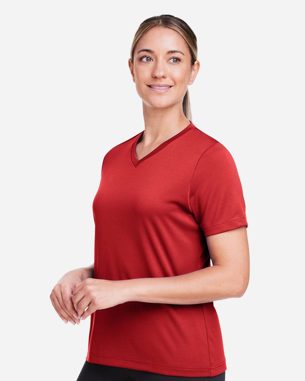 Team 365 Women's Zone Performance Mesh T-Shirt - TT15W Sport Scarlet Red