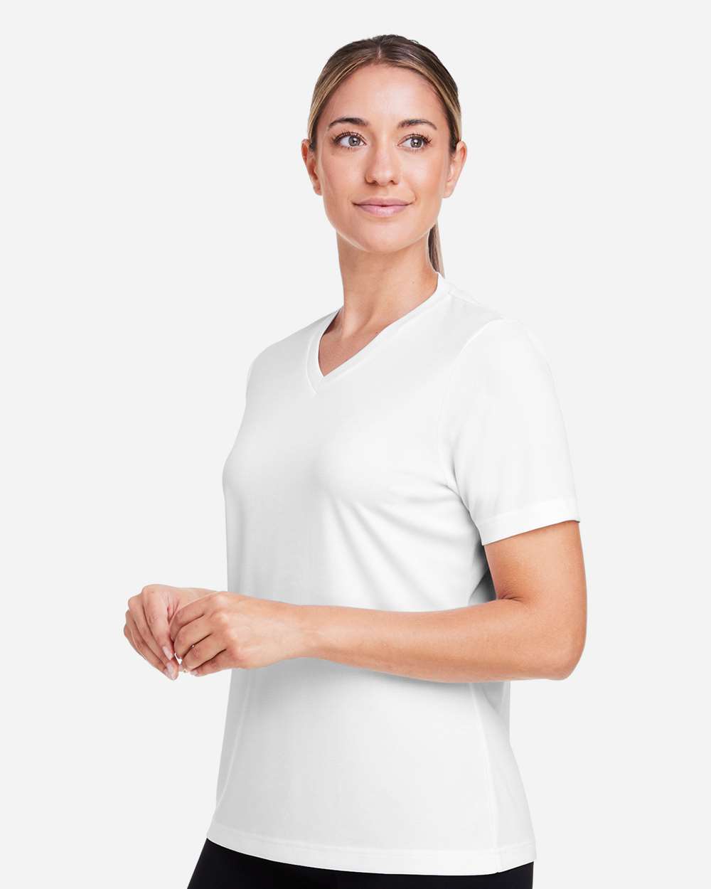 Team 365 Women's Zone Performance Mesh T-Shirt - TT15W White