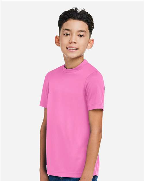 Team 365 Youth Zone Performance Mesh T-Shirt - TT15Y Sport Charity Pink