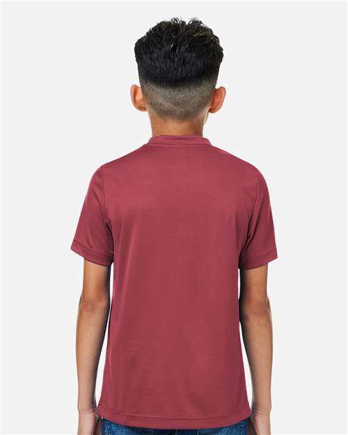 Team 365 Youth Zone Performance Mesh T-Shirt - TT15Y Sport Maroon