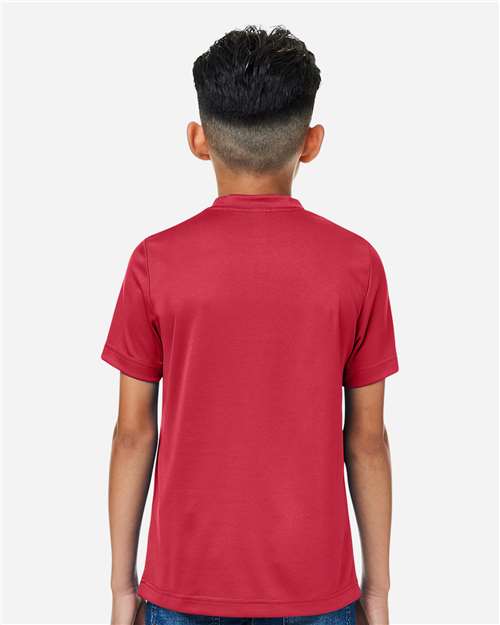 Team 365 Youth Zone Performance Mesh T-Shirt - TT15Y Sport Scarlet Red