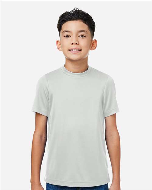 Team 365 Youth Zone Performance Mesh T-Shirt - TT15Y Sport Silver