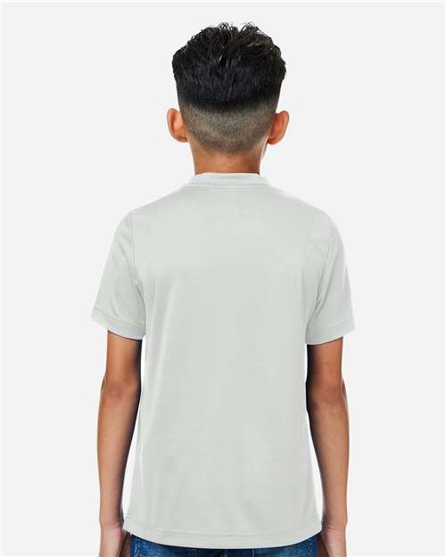 Team 365 Youth Zone Performance Mesh T-Shirt - TT15Y Sport Silver