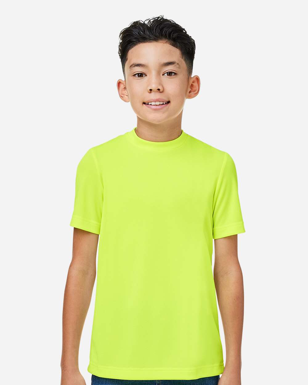 Team 365 Youth Zone Performance Mesh T-Shirt - TT15Y Safety Yellow