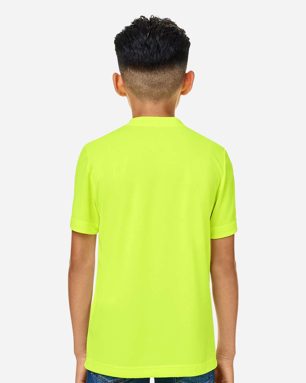 Team 365 Youth Zone Performance Mesh T-Shirt - TT15Y Safety Yellow