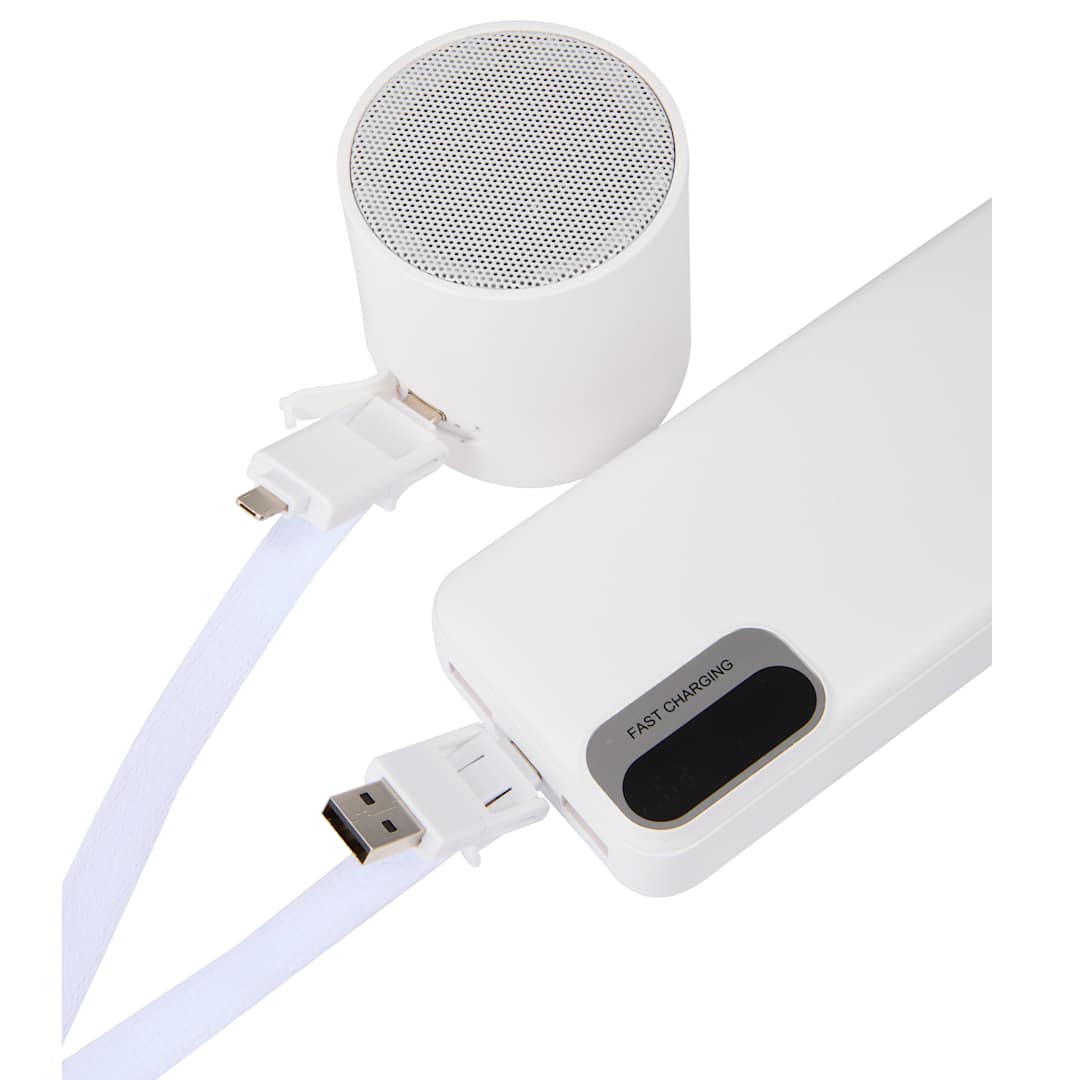 5-in-1 40W PD Charging Cable Lanyard - SM-2850 White