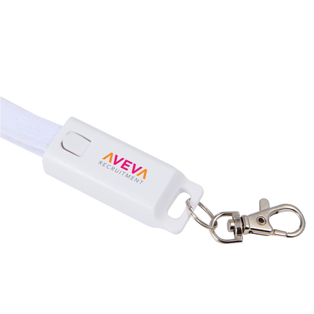 5-in-1 40W PD Charging Cable Lanyard - SM-2850 White