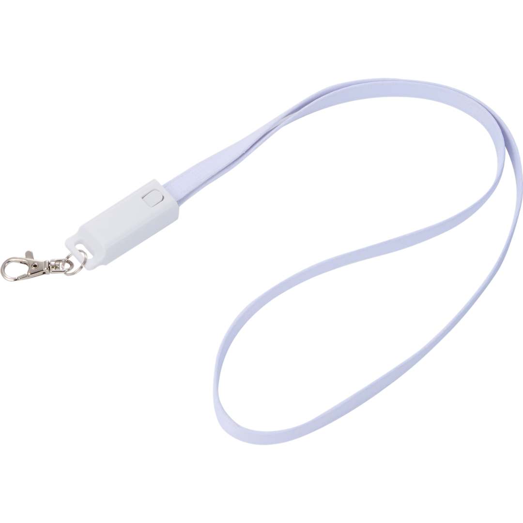 5-in-1 40W PD Charging Cable Lanyard - SM-2850 White
