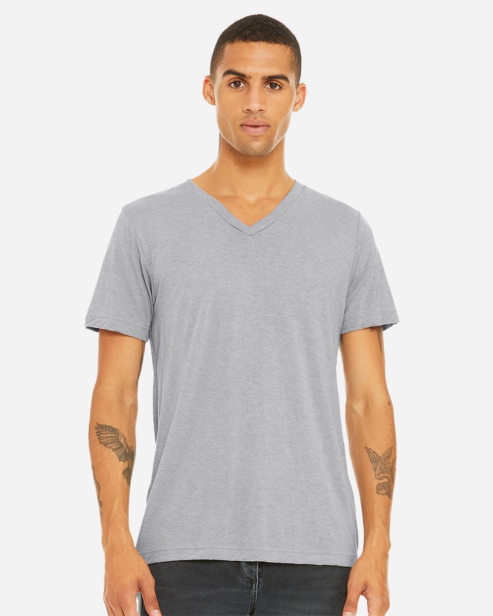 BELLA + CANVAS Unisex Triblend V-Neck Tee - 3415 - 3415C
