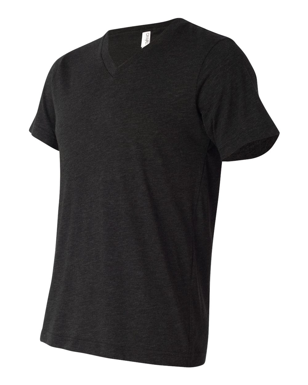 BELLA + CANVAS Unisex Triblend V-Neck Tee - 3415 - 3415C Charcoal Black Triblend