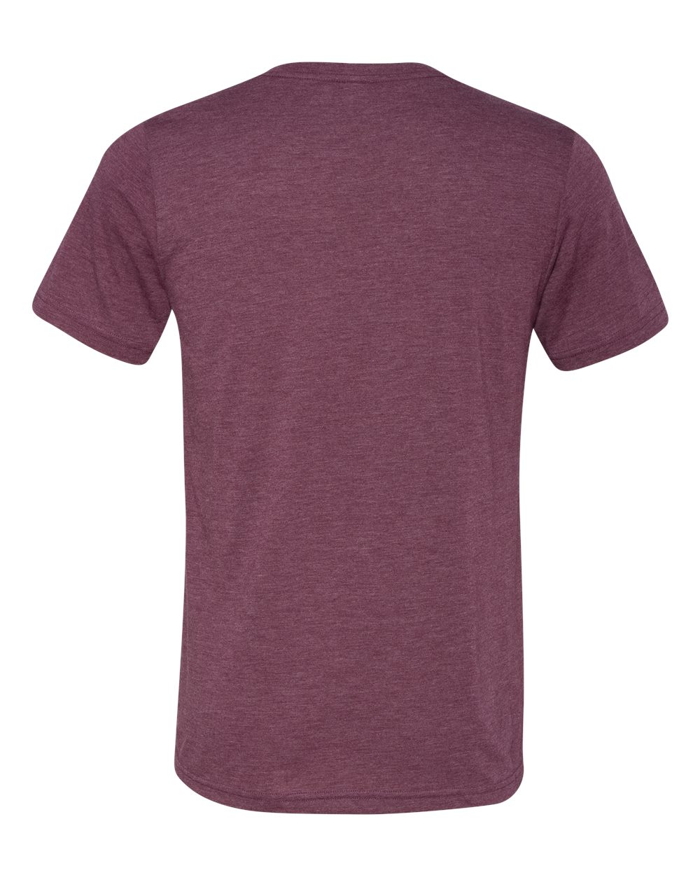 BELLA + CANVAS Unisex Triblend V-Neck Tee - 3415 - 3415C Maroon Triblend