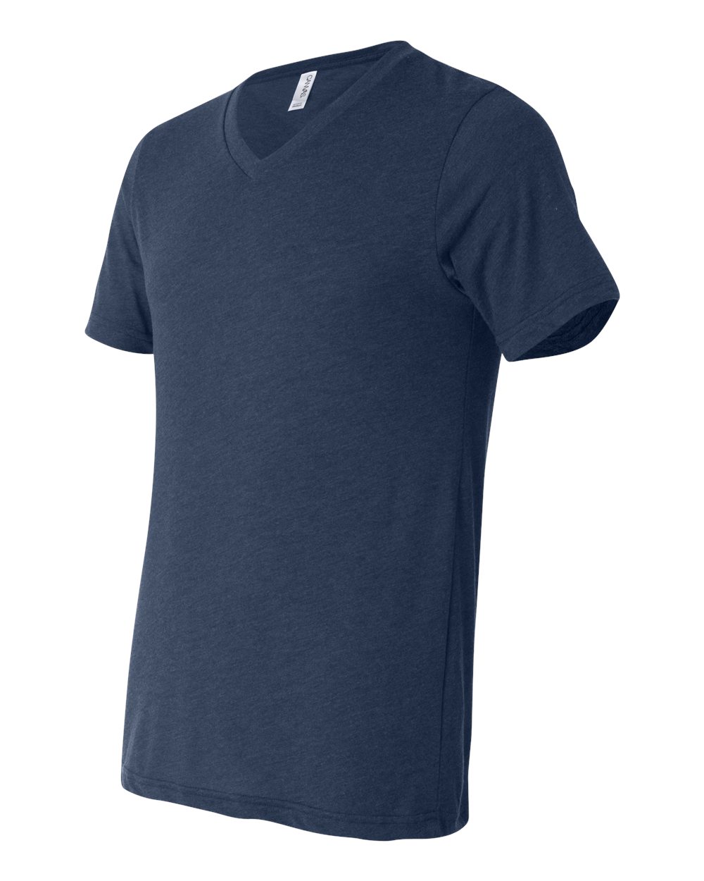 BELLA + CANVAS Unisex Triblend V-Neck Tee - 3415 - 3415C Navy Triblend