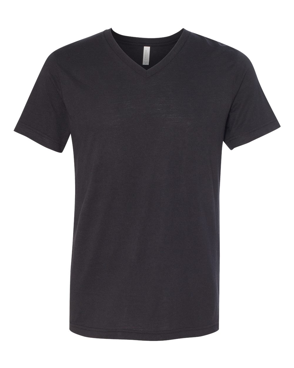 BELLA + CANVAS Unisex Triblend V-Neck Tee - 3415 - 3415C Solid Black Triblend