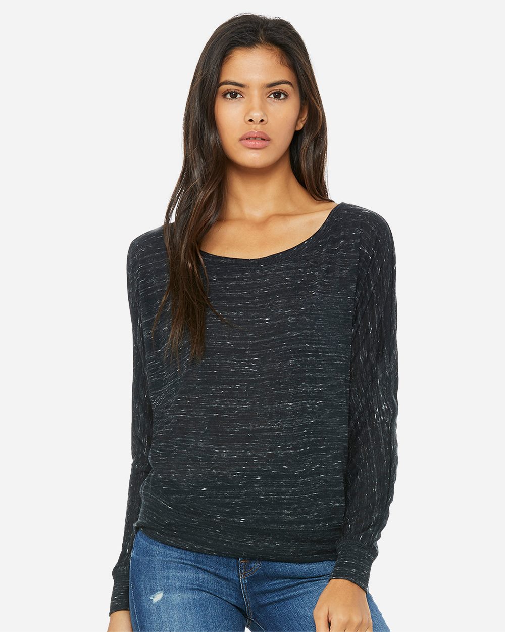 Team 365 Women’s Flowy Off Shoulder Long Sleeve Tee - 8850 - 8850B