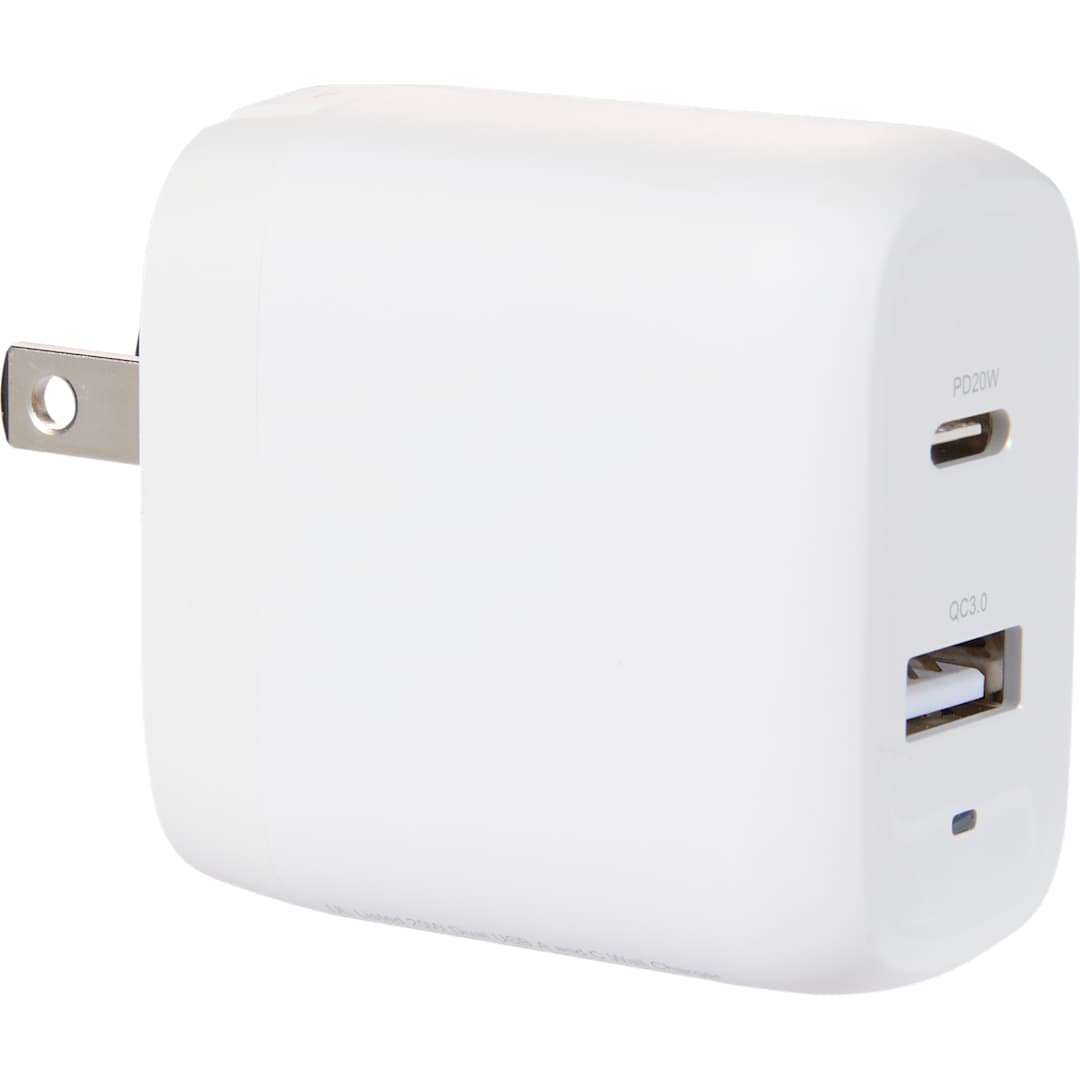  UL Listed 20W Dual USB A and C Wall Charger - 7143-81