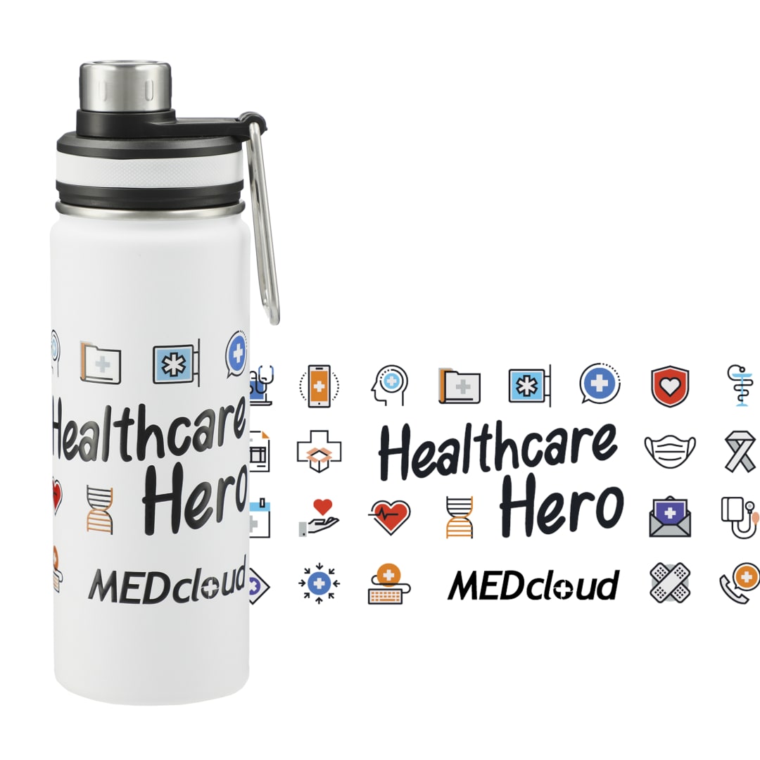 Vasco Copper Vacuum Insulated Bottle 20oz - 1628-20 White