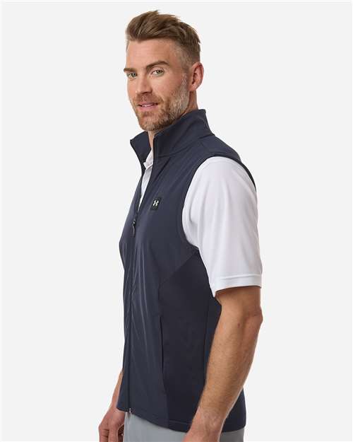 Under Armour Men's Drive Pro Storm Hybrid Vest - Limited Edition - 1389595 Midnight Navy- Metallic Silver