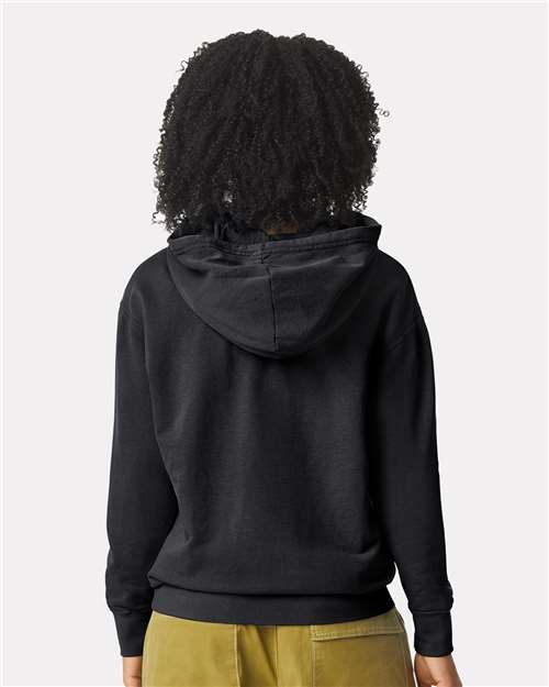 Comfort Colors Unisex Garment-Dyed Lightweight Fleece Hooded Sweatshirt - 1467 - 1467C Black