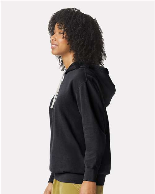 Comfort Colors Unisex Garment-Dyed Lightweight Fleece Hooded Sweatshirt - 1467 - 1467C Black