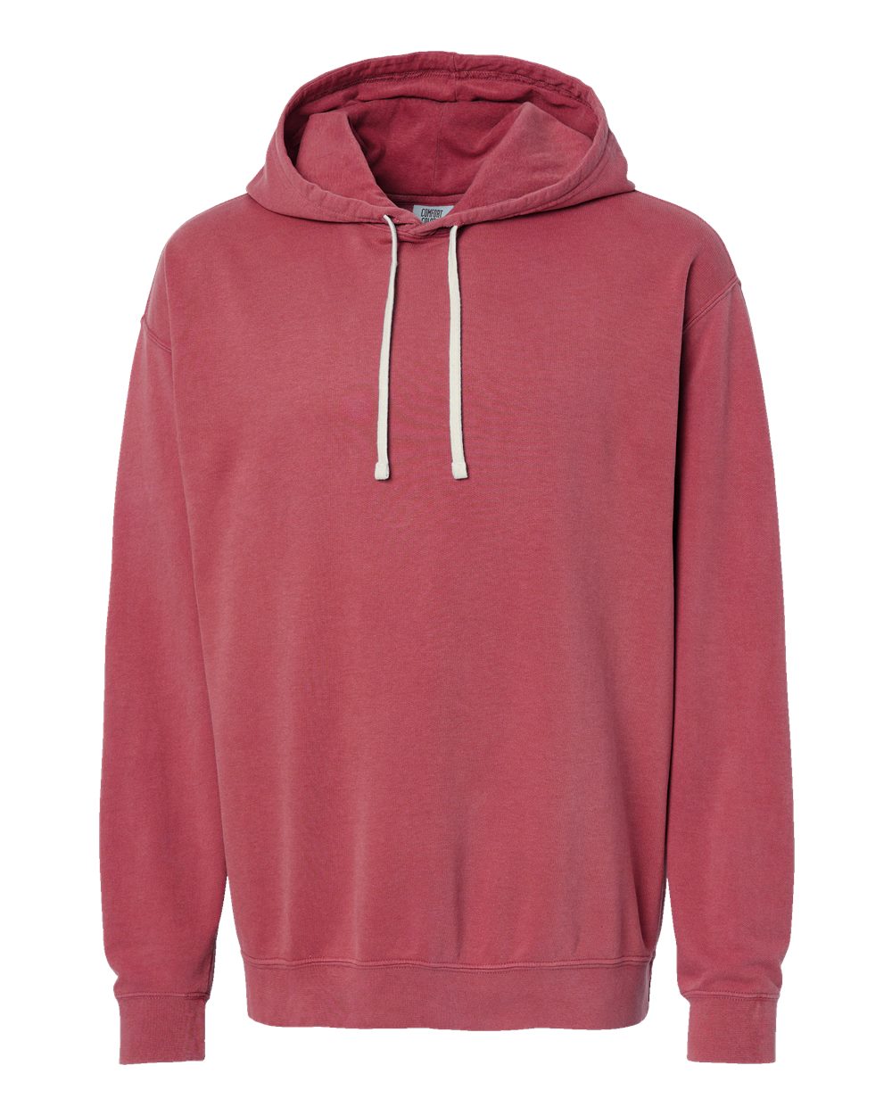 Comfort Colors Unisex Garment-Dyed Lightweight Fleece Hooded Sweatshirt - 1467 - 1467C Crimson