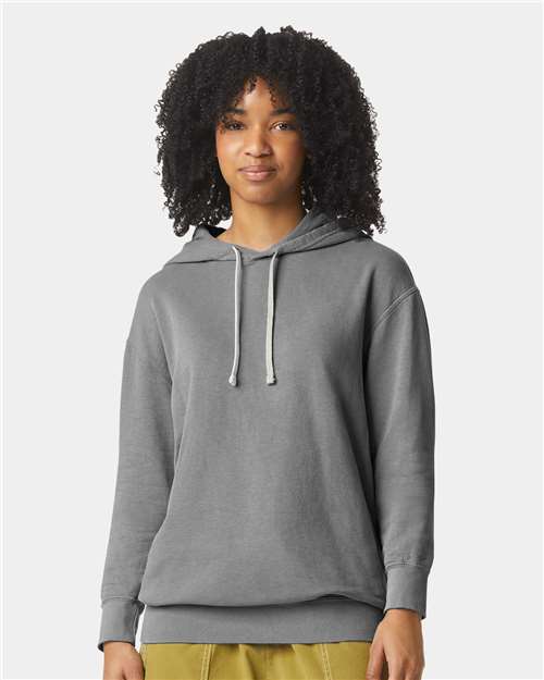 Comfort Colors Unisex Garment-Dyed Lightweight Fleece Hooded Sweatshirt - 1467 - 1467C Grey