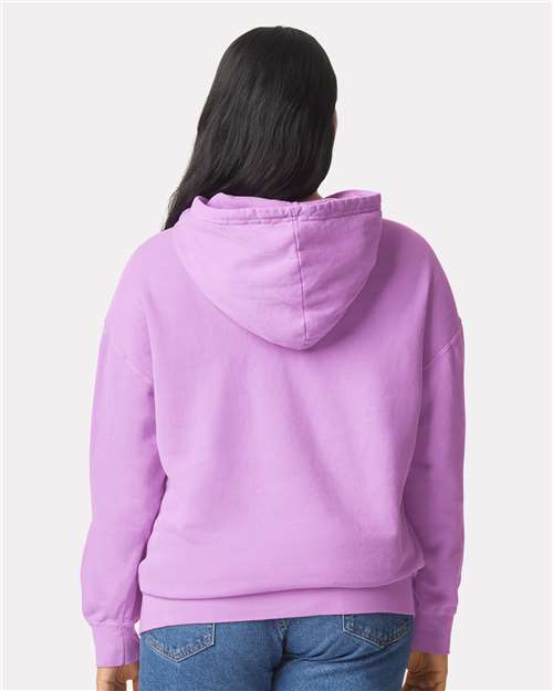 Comfort Colors Unisex Garment-Dyed Lightweight Fleece Hooded Sweatshirt - 1467 - 1467C Neon Violet