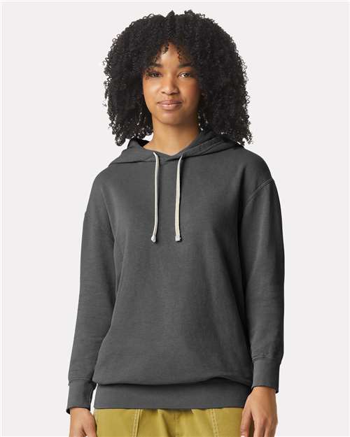 Comfort Colors Unisex Garment-Dyed Lightweight Fleece Hooded Sweatshirt - 1467 - 1467C Pepper