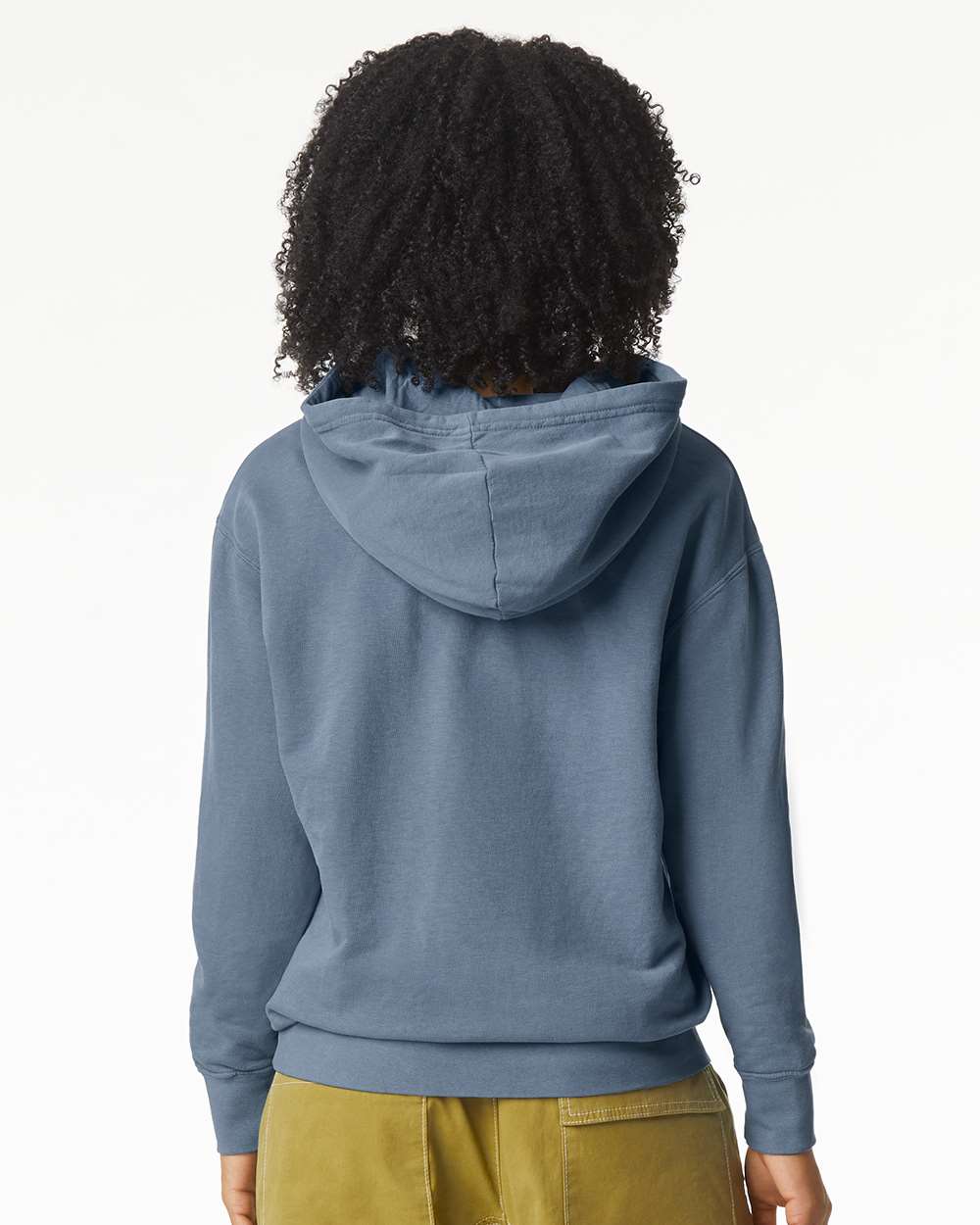 Comfort Colors Unisex Garment-Dyed Lightweight Hooded Sweatshirt - 1467 - 1467C Blue Jean