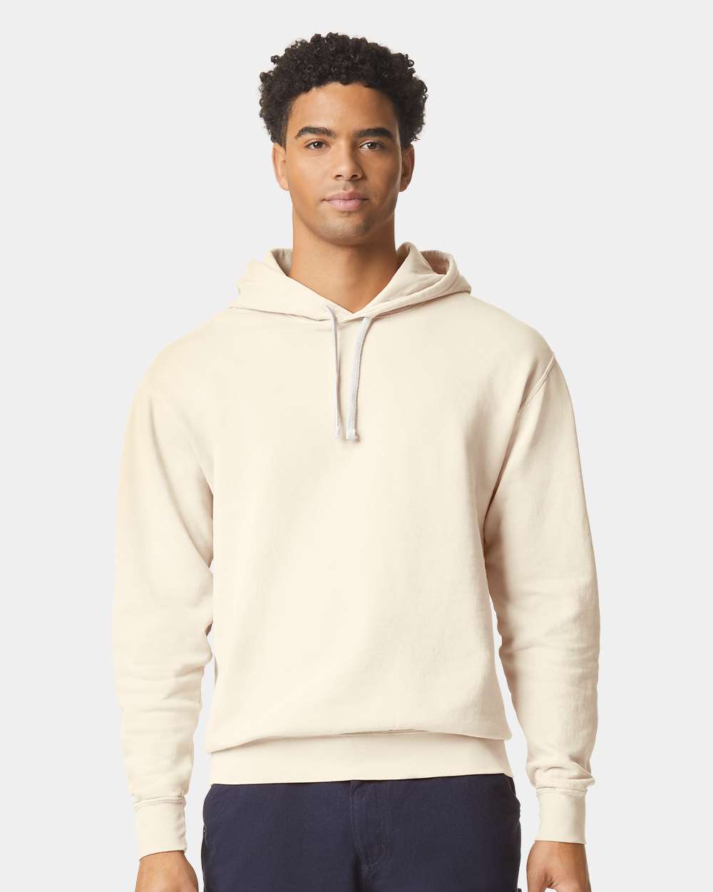 Comfort Colors Unisex Garment-Dyed Lightweight Hooded Sweatshirt - 1467 - 1467C Ivory