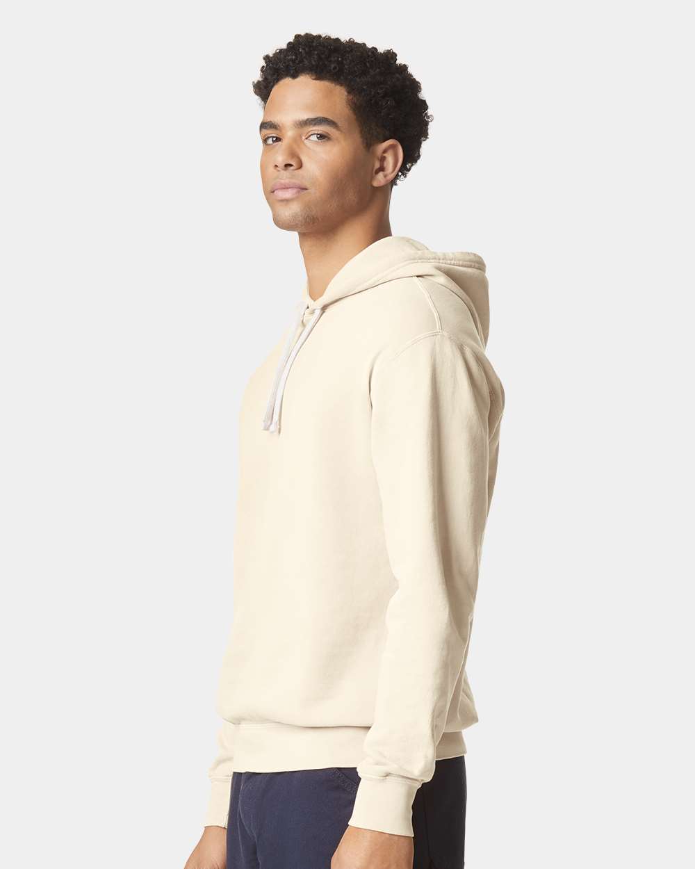 Comfort Colors Unisex Garment-Dyed Lightweight Hooded Sweatshirt - 1467 - 1467C Ivory