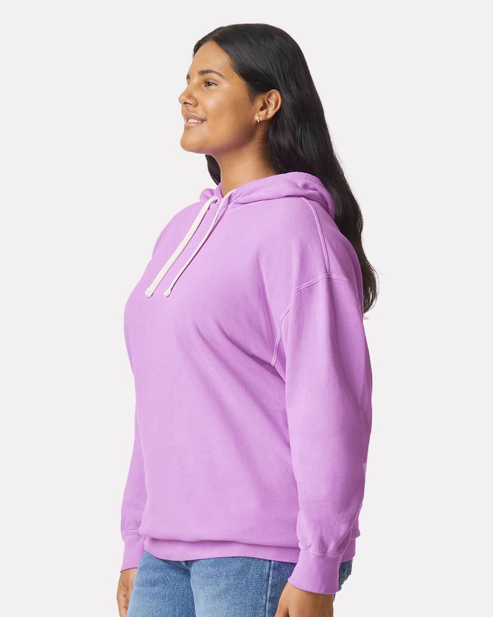 Comfort Colors Unisex Garment-Dyed Lightweight Hooded Sweatshirt - 1467 - 1467C Neon Violet