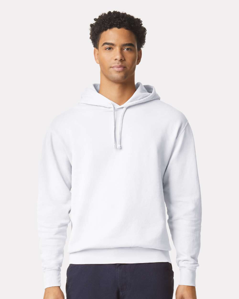 Comfort Colors Unisex Garment-Dyed Lightweight Hooded Sweatshirt - 1467 - 1467C White