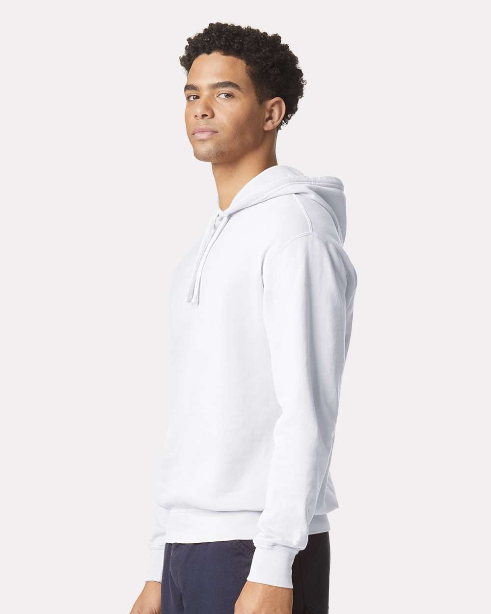 Comfort Colors Unisex Garment-Dyed Lightweight Hooded Sweatshirt - 1467 - 1467C White